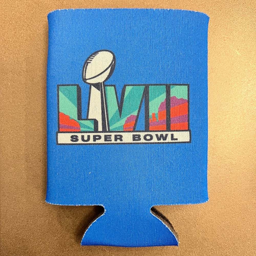 Blue Super Bowl LVI Can Cooler